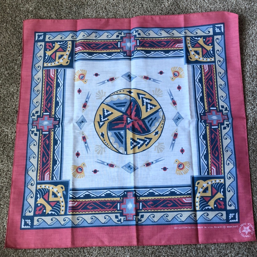 NWOT Vintage Aztec Bandana
